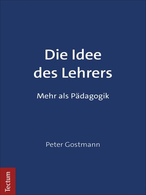 cover image of Die Idee des Lehrers